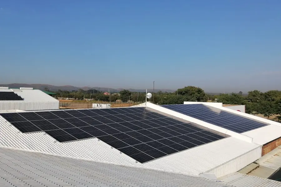Commercial Warehouse Solar Array